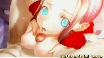 Cute Maid Tittyfucked and Cummed on Face in 3D Hentai Anime