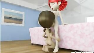 Ghetto Shemale Poking in 3D Hentai