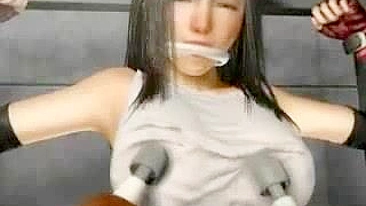 Tied-Up 3D Hentai Girl Tifa Gets Toyed in Anime