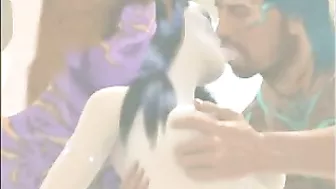 Black Cock Threesome Sucking Hentai