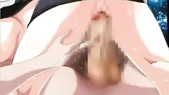 Chained and Fucked by Big Tit Shemale in 3D Hentai