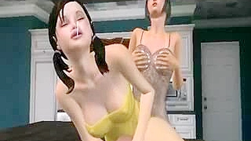 Hardcore Anime Threesome - 3d Porn