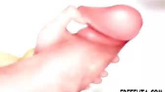 Hentai Dickgirl Self-Pleasure - A Cartoon Shemale's Anime Fantasy