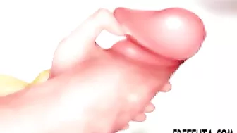 Hentai Dickgirl Self-Pleasure - A Cartoon Shemale's Anime Fantasy