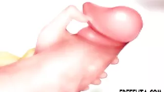 Hentai Dickgirl Self-Pleasure - A Cartoon Shemale's Anime Fantasy