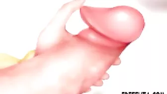 Hentai Dickgirl Self-Pleasure - A Cartoon Shemale's Anime Fantasy