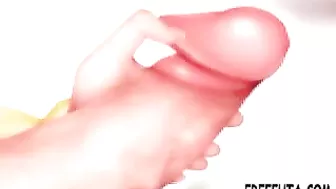 Hentai Dickgirl Self-Pleasure - A Cartoon Shemale's Anime Fantasy