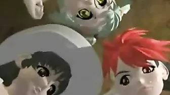 Redhead Anime Hentai Fucked by Monster in 3D