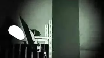 Monkey Trashes Hairy MILF's Dark Head, 3D movie