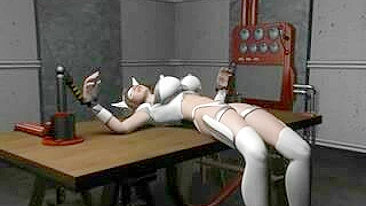 Chained 3D Animated Hentai Girl Fingered Her Pussy With Big Tits