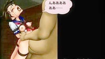 Bound 3D Animated Coed with Huge Boobs Doggystyle Fucked in Boy/Girl Hentai