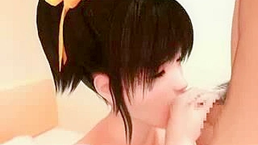 Brunette Babe's Hardcore Sucking and Fucking