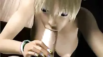 Busty Blonde's Pussylicking and Blowjob