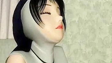 Hot Nun Masturbates to Wet Orgasm -Experience the Thrill of 3D Anime Porn!