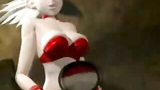 Monster Fucks Anime Girl in 3D and Her Friend Films it!