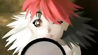 Monster Fucks Anime Girl in 3D and Her Friend Films it!