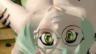 Monster Fucks Anime Girl in 3D and Her Friend Films it!