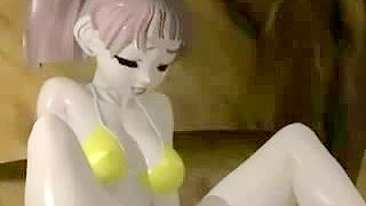 Monster Fucks Anime Girl in 3D and Her Friend Films it!
