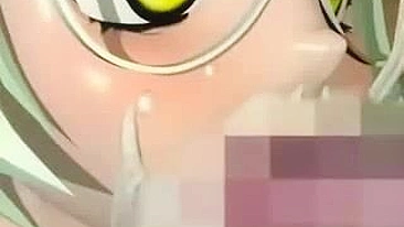 Monster Fucks Anime Girl in 3D and Her Friend Films it!