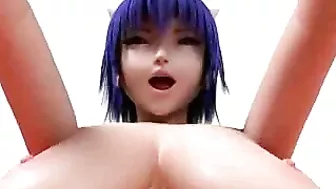 Busty Animation - Babe Rides Dick