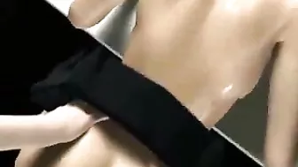 Blonde Gets Jizzed in Animated Scene