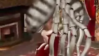 Alien Bug Fucks Blonde MILF - Huge Size!