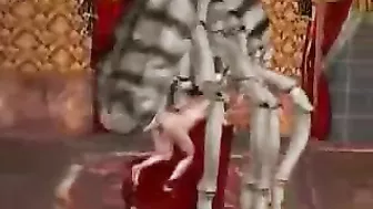 Alien Bug Fucks Blonde MILF - Huge Size!