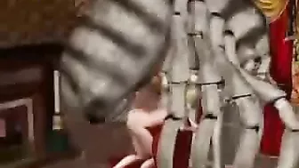 Alien Bug Fucks Blonde MILF - Huge Size!