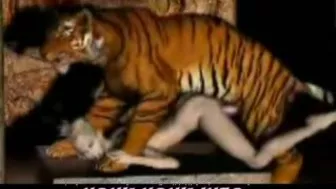 Tiger Fucks Girl - 3D Animation of a tiger fucking a girl.