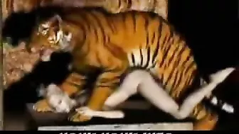 Tiger Fucks Girl - 3D Animation of a tiger fucking a girl.