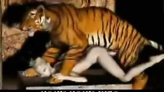 Tiger Fucks Girl - 3D Animation of a tiger fucking a girl.