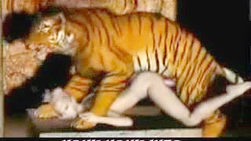 Tiger Fucks Girl - 3D Animation of a tiger fucking a girl.