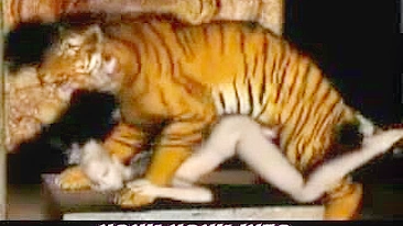 Tiger Fucks Girl - 3D Animation of a tiger fucking a girl.