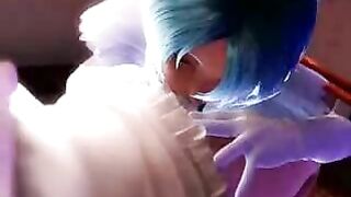 Blonde Shemale Gets Blowjob in Animated Hentai