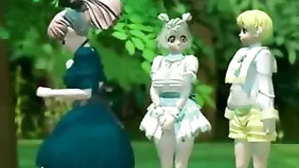 Monstrous Threesome in the Forest - 3D Hentai Fucking