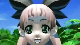 Monstrous Threesome in the Forest - 3D Hentai Fucking