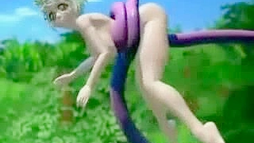 Monstrous Threesome in the Forest - 3D Hentai Fucking