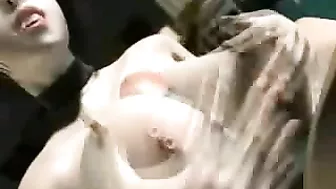 Busty Cartoon Character Gets a Titjob