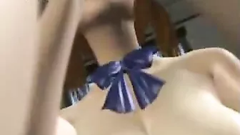 Busty Schoolgirls Get 3D Titjob in Animated Comic