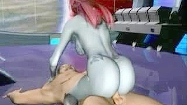 Busty 3D Anime MILF Fucks Hard