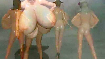 Big-Boobed 3D Porn Star's Dirty Fantasies