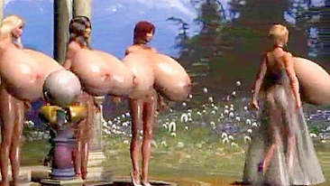 Big-Boobed 3D Porn Star's Dirty Fantasies