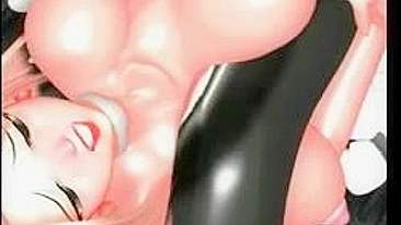 3D Hentai Shemale Gets Jerked Off by Busty Anime