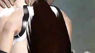 Anime Babe's Orgasmic Reaction to Massive Cumshot