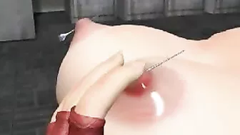 Anime Babe's Orgasmic Reaction to Massive Cumshot