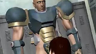 Anime Babe's Orgasmic Reaction to Massive Cumshot