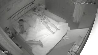 Hidden cam catches, wife wakes up Masturbating while husband sleeps next to!
