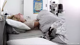 Spying how my horny wife needs see lesbian porn and "red rabbit" for masturbation