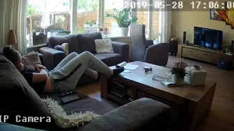 Hidden cam in the closet captured footage of my sister engaging in self-pleasure