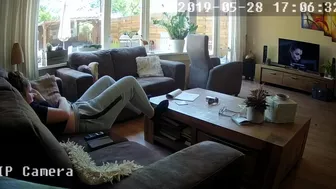 Hidden cam in the closet captured footage of my sister engaging in self-pleasure